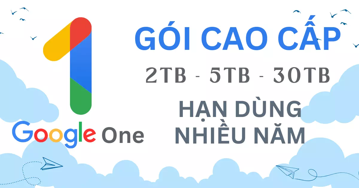 Tài khoản Google One / Google Drive Premium Cho thuê 