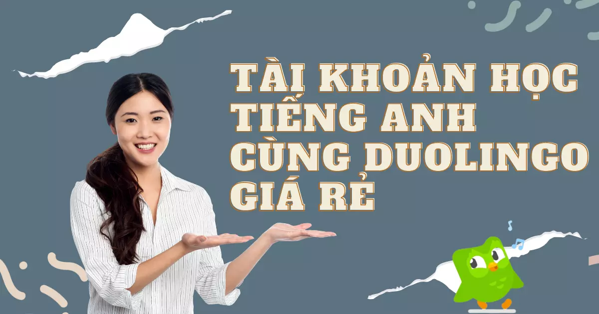 Tài khoản Duolingo Super học tiếng Anh giá rẻ