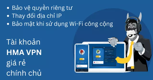 HMA VPN sử dụng 5 thiết bị